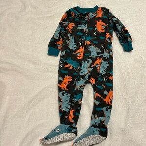 12 months warm footie pajamas carters with dinosaurs! Very warm and cozy